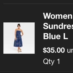 Universal thread paisley print strapless sundress